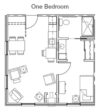 Floorplan of Sunnybrook of Fairfield, Assisted Living, Memory Care, Fairfield, IA 1