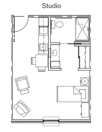 Floorplan of Sunnybrook of Fairfield, Assisted Living, Memory Care, Fairfield, IA 3