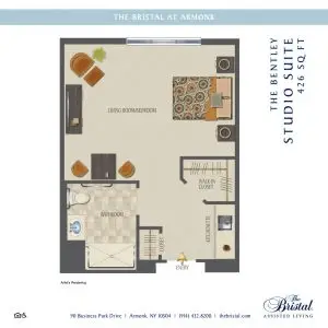 Floorplan of The Bristal at Englewood, Assisted Living, Englewood, NJ 3