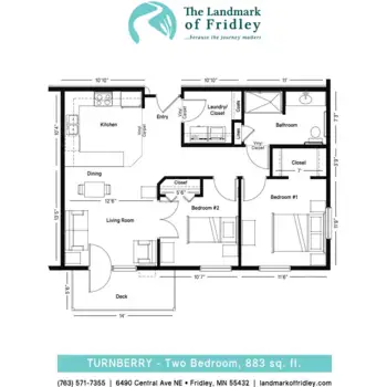 Floorplan of The Landmark of Fridley Senior Living, Assisted Living, Memory Care, Fridley, MN 6
