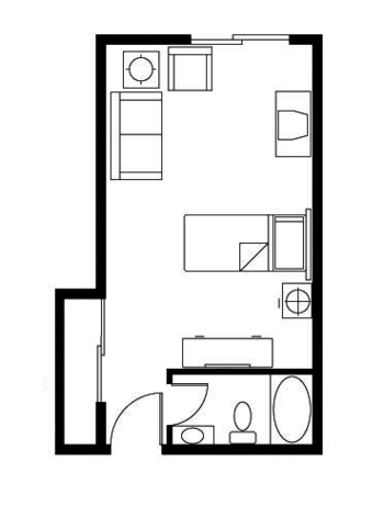 Floorplan of Westborough Royale, Assisted Living, South San Francisco, CA 1