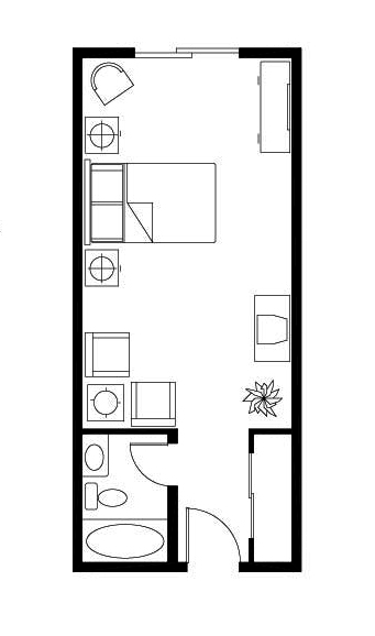 Floorplan of Westborough Royale, Assisted Living, South San Francisco, CA 2