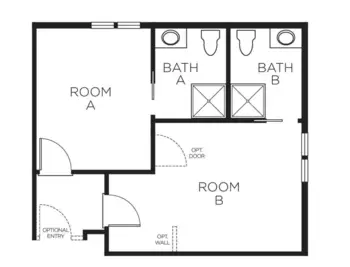 Floorplan of Woodland Terrace, Assisted Living, Cary, NC 6