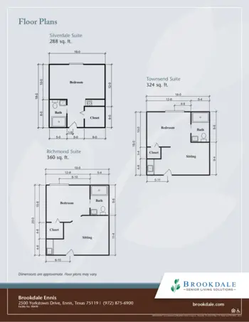 Floorplan of Brookdale Ennis, Assisted Living, Ennis, TX 1