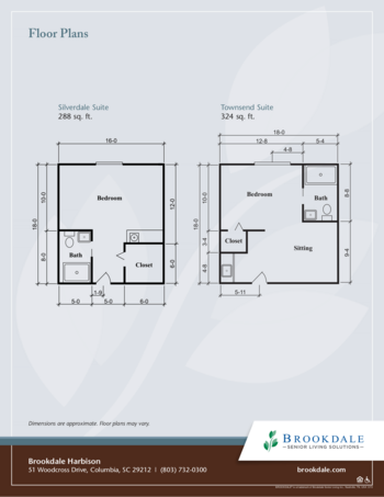 Floorplan of Brookdale Harbison, Assisted Living, Memory Care, Columbia, SC 1