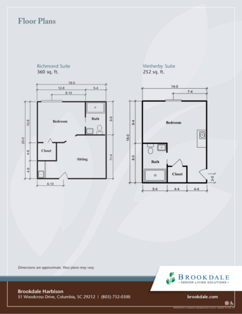 Floorplan of Brookdale Harbison, Assisted Living, Memory Care, Columbia, SC 2
