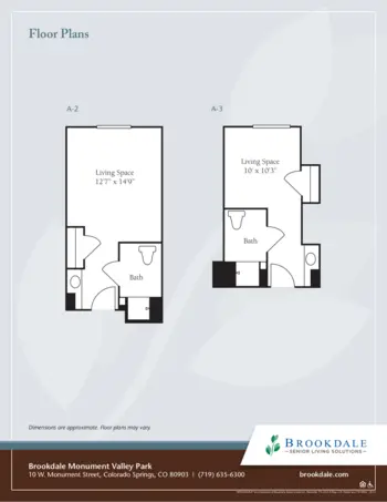 Floorplan of Brookdale Monument Valley Park, Assisted Living, Colorado Springs, CO 2