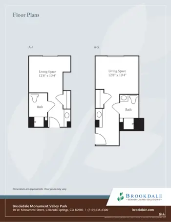 Floorplan of Brookdale Monument Valley Park, Assisted Living, Colorado Springs, CO 3