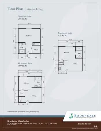 Floorplan of Brookdale Waxahachie, Assisted Living, Waxahachie, TX 1