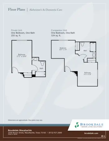 Floorplan of Brookdale Waxahachie, Assisted Living, Waxahachie, TX 2