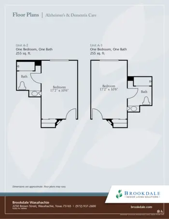 Floorplan of Brookdale Waxahachie, Assisted Living, Waxahachie, TX 3