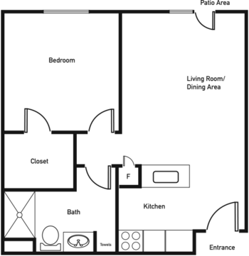 Floorplan of Brookstone Estates of Tuscola, Assisted Living, Tuscola, IL 1