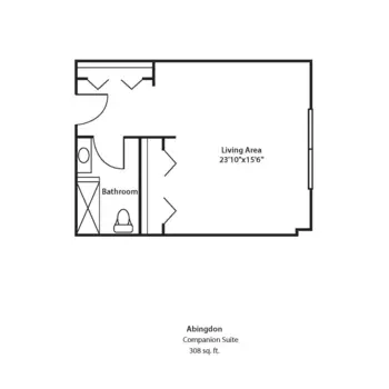Floorplan of Commonwealth Senior Living at Abingdon, Assisted Living, Memory Care, Abingdon, VA 1