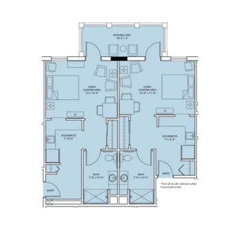 Floorplan of Grand Oaks of Palm City, Assisted Living, Palm City, FL 3