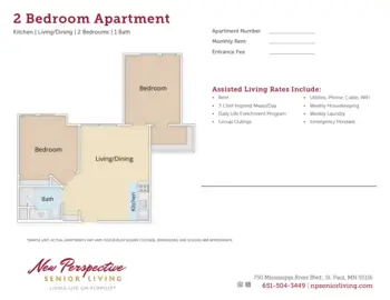 Floorplan of New Perspective Highland Park, Assisted Living, Memory Care, Saint Paul, MN 1