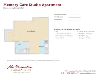 Floorplan of New Perspective Highland Park, Assisted Living, Memory Care, Saint Paul, MN 3