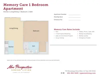 Floorplan of New Perspective Highland Park, Assisted Living, Memory Care, Saint Paul, MN 4