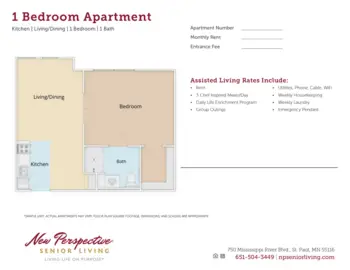 Floorplan of New Perspective Highland Park, Assisted Living, Memory Care, Saint Paul, MN 5