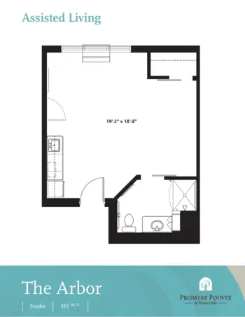 Floorplan of Promise Pointe at Tampa Oaks, Assisted Living, Temple Terrace, FL 1