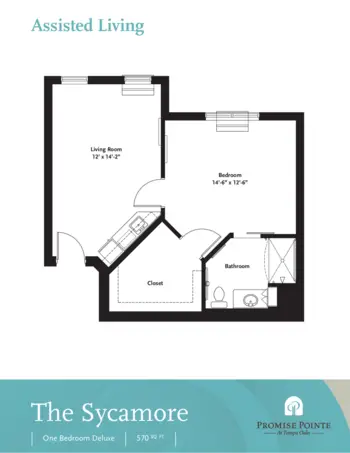 Floorplan of Promise Pointe at Tampa Oaks, Assisted Living, Temple Terrace, FL 3