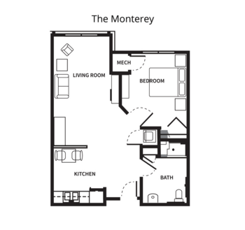 Floorplan of Suites of Ankeny, Assisted Living, Ankeny, IA 3