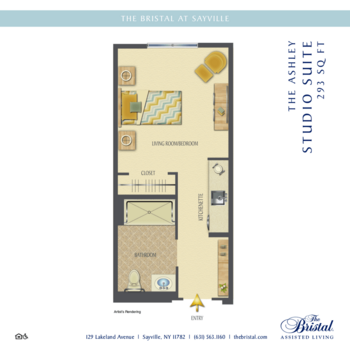Floorplan of The Bristal at Sayville, Assisted Living, Sayville, NY 4