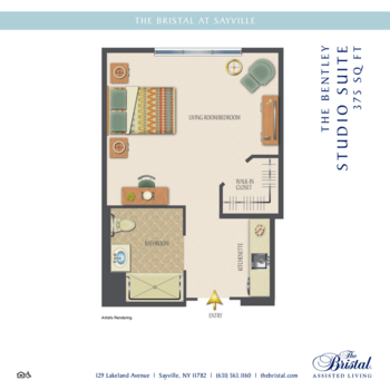 Floorplan of The Bristal at Sayville, Assisted Living, Sayville, NY 5