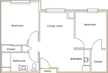 Floorplan of The Cohen Home, Assisted Living, Johns Creek, GA 2