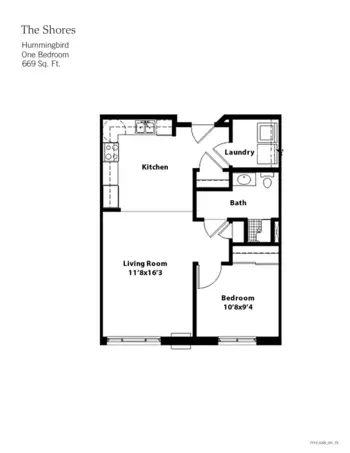 Floorplan of The Shores, Assisted Living, Memory Care, Pleasant Hill, IA 3