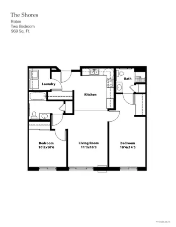 Floorplan of The Shores, Assisted Living, Memory Care, Pleasant Hill, IA 8
