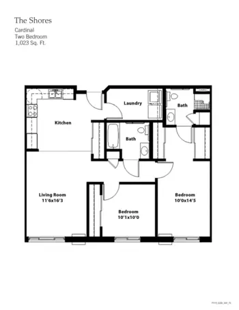 Floorplan of The Shores, Assisted Living, Memory Care, Pleasant Hill, IA 9