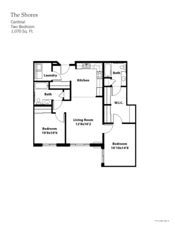 Floorplan of The Shores, Assisted Living, Memory Care, Pleasant Hill, IA 10