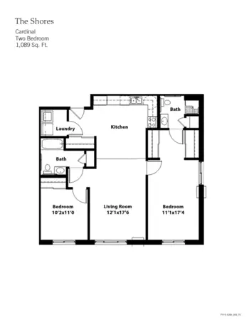 Floorplan of The Shores, Assisted Living, Memory Care, Pleasant Hill, IA 11