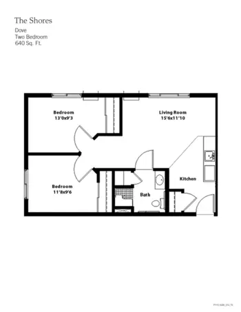Floorplan of The Shores, Assisted Living, Memory Care, Pleasant Hill, IA 14