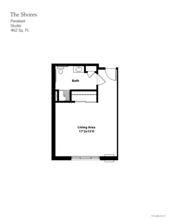Floorplan of The Shores, Assisted Living, Memory Care, Pleasant Hill, IA 16