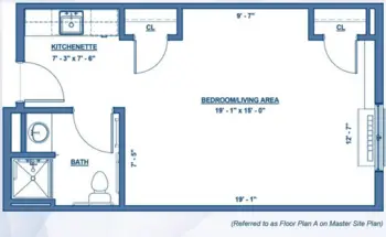 Floorplan of Wheatfield Commons, Assisted Living, North Tonawanda, NY 1