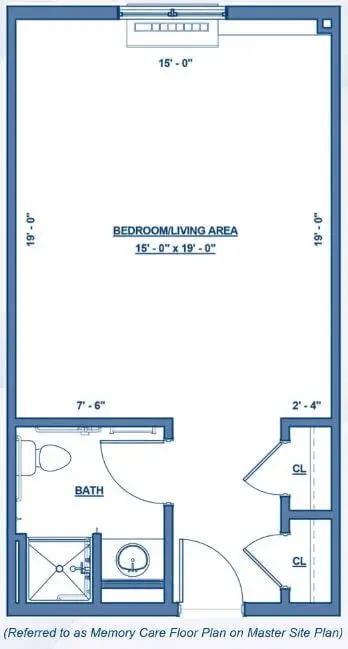 Floorplan of Wheatfield Commons, Assisted Living, North Tonawanda, NY 5