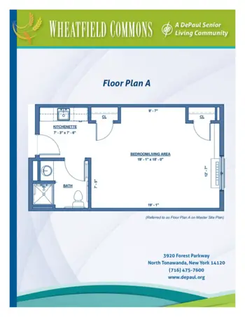 Floorplan of Wheatfield Commons, Assisted Living, North Tonawanda, NY 6