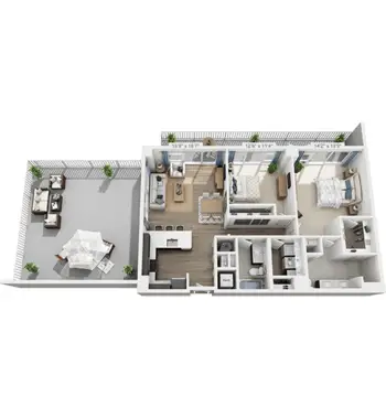 Floorplan of Allegro at North Tampa, Assisted Living, Tampa, FL 17