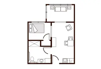 Floorplan of Amber Ridge Memory Care, Assisted Living, Memory Care, Moline, IL 1