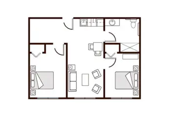 Floorplan of Amber Ridge Memory Care, Assisted Living, Memory Care, Moline, IL 5