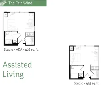 Floorplan of Arbors of Gulf Breeze, Assisted Living, Gulf Breeze, FL 3