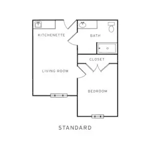 Floorplan of Ashton Manor, Assisted Living, Luling, LA 1