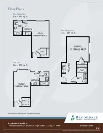 Floorplan of Brookdale Carrollton, Assisted Living, Carrollton, GA 1