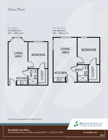 Floorplan of Brookdale Carrollton, Assisted Living, Carrollton, GA 2