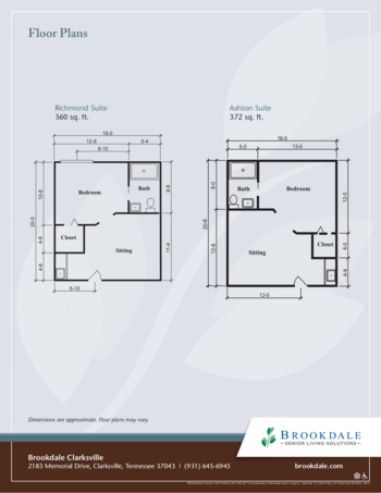 Floorplan of Brookdale Clarksville, Assisted Living, Clarksville, TN 2