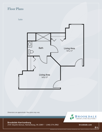 Floorplan of Brookdale Harrisonburg, Assisted Living, Memory Care, Harrisonburg, VA 2
