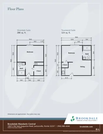 Floorplan of Brookdale Mandarin Central, Assisted Living, Jacksonville, FL 1