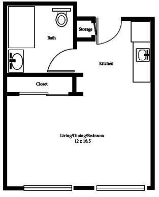 Floorplan of Cedar Creek Senior Living, Assisted Living, Madera, CA 6