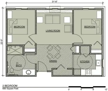 Floorplan of Clarence Assisted Living, Assisted Living, Clarence, IA 3